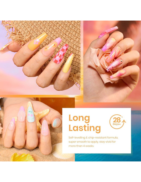 Set de Esmalte en Gel Beetles 20 Colores 5ml con Base y Top Coat Set de Esmalte en Gel Beetles 20 Colores 5ml con Base y Top Coat
