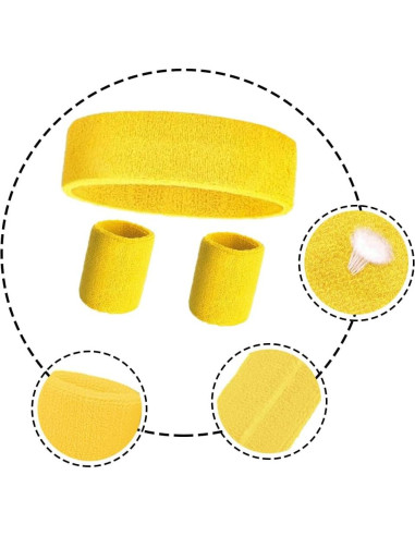 Set de Muñequera y Diademas Neón LoayBhok - 12 Piezas