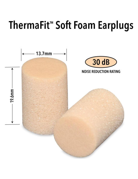 Tapones para oídos Mack's ThermaFit - 40 pares, NRR 30 dB Tapones para oídos Mack's ThermaFit - 40 pares, NRR 30 dB