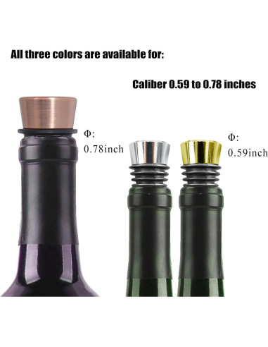 Juego de 30 Tapones de Vino Jiofaviu Coloridos de Aleación