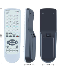 Control Remoto Reemplazo ZWP MDV560VR para DVD VCR Magnavox 2