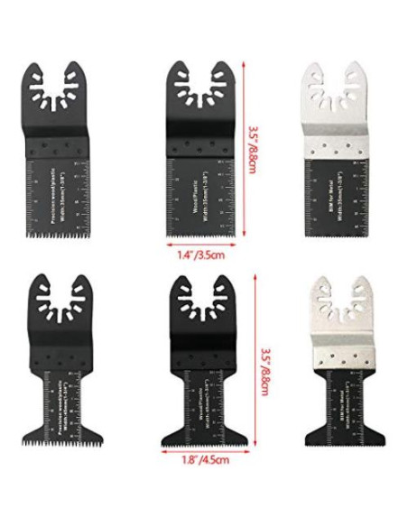 Hojas de Sierra Oscilante TECHTONGDA 20 Piezas para Madera y PVC Hojas de Sierra Oscilante TECHTONGDA 20 Piezas para Madera y PVC