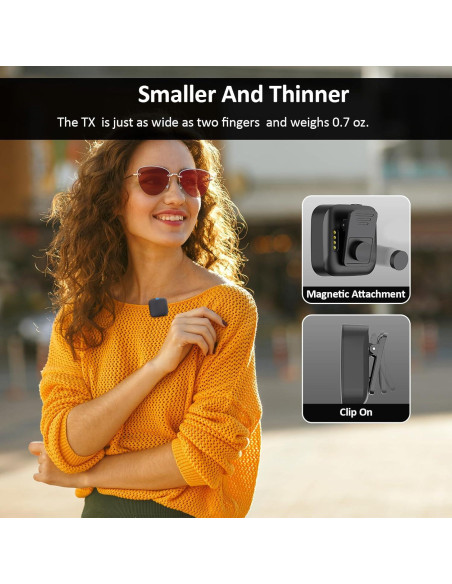 Micrófono Lavalier Inalámbrico Lulunafu S8 Pro 48kHz 24Bit Micrófono Lavalier Inalámbrico Lulunafu S8 Pro 48kHz 24Bit