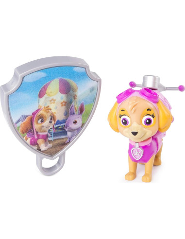 Paquete de Acción Skye Paw Patrol con Gancho y Insignia