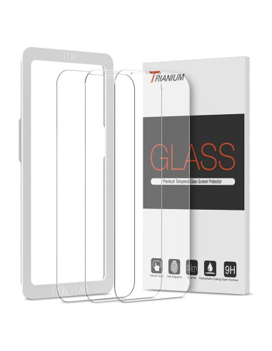 Protector de Pantalla Vidrio Templado Trianium para iPhone 13/13 Pro
