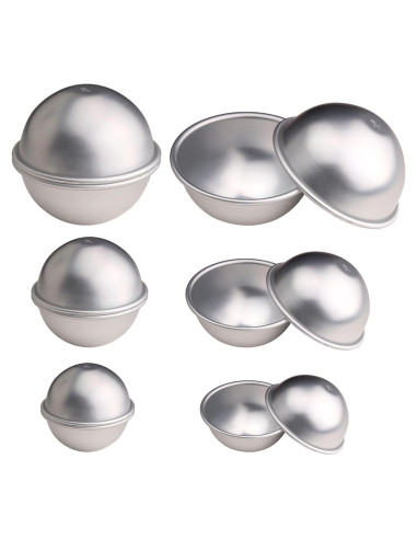Moldes de Baño de Metal HAZOULEN 18 Piezas 3 Tamaños