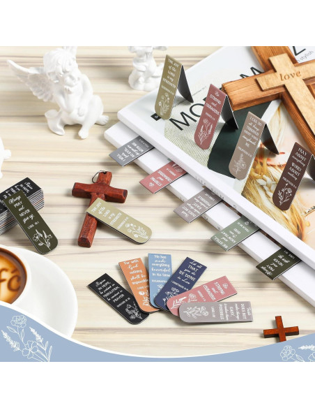 Marcadores Magnéticos Cristianos Zonon 48 Pcs Inspiradores Marcadores Magnéticos Cristianos Zonon 48 Pcs Inspiradores