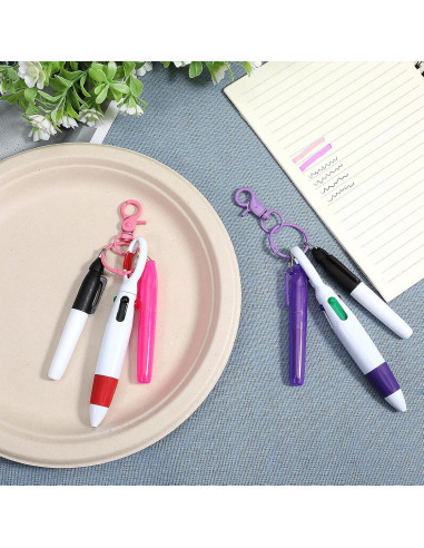 Bolígrafos Mini YBEATY 2 Paquete con Punta de Resaltador