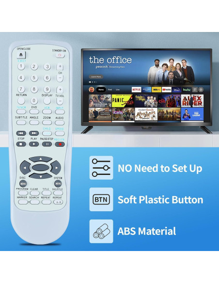 Control Remoto Reemplazo ZWP MDV560VR para DVD VCR Magnavox Control Remoto Reemplazo ZWP MDV560VR para DVD VCR Magnavox