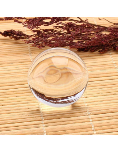 Esfera de Cristal Oumefar 40mm con Soporte de Madera