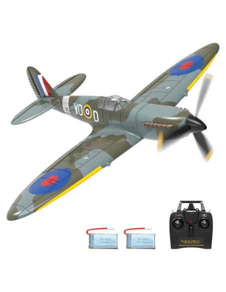 Avión RC Spitfire EXHOBBY 4 Canales con Giroscopio Avión RC Spitfire EXHOBBY 4 Canales con Giroscopio