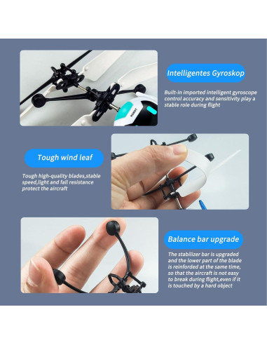 Robot Volador RC Tcvents Blanco Mini Drone Juguete 5+