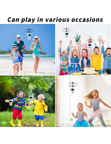 Robot Volador RC Tcvents Blanco Mini Drone Juguete 5+ Robot Volador RC Tcvents Blanco Mini Drone Juguete 5+