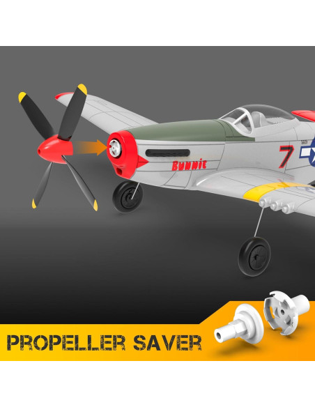 Avián RC Fancemot P51 Pro Listo para Volar Rojo Avián RC Fancemot P51 Pro Listo para Volar Rojo