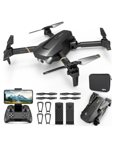 Dron Mini 4DRC V4 Plegable HD 1080P con 2 Baterías