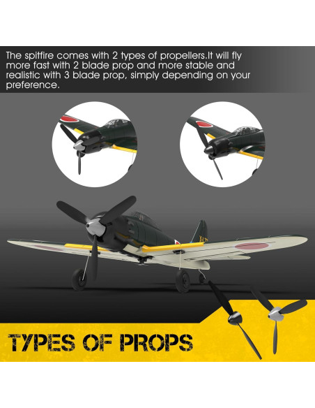 Avión RC RCSHOBBY Caza Zero 2.4GHz Estabilizador 6 Ejes Avión RC RCSHOBBY Caza Zero 2.4GHz Estabilizador 6 Ejes