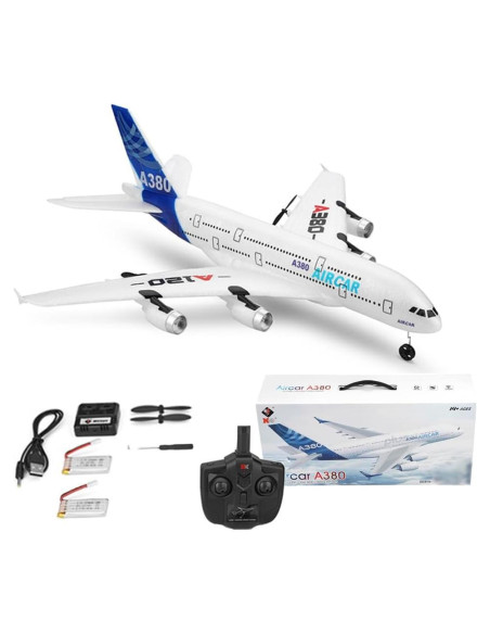 Avión RC A120-Aircar A380 3 Canales EPP para Niños Avión RC A120-Aircar A380 3 Canales EPP para Niños