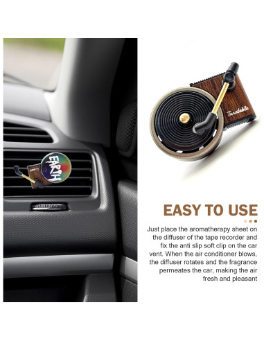Ambientador de Coche Shakas Tocadiscos Vintage con Fragancia