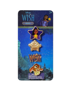 Conjunto de 4 Anillos Ajustables LUV HER para Niñas 2