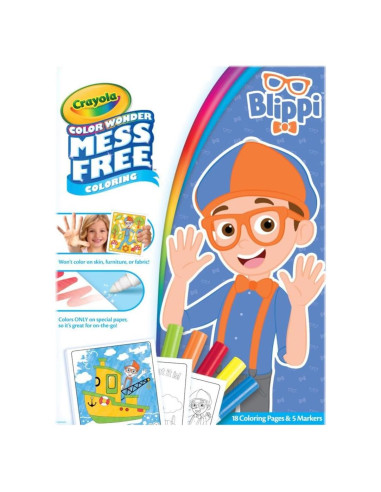 Conjunto de Colorear Crayola Blippi 18 Páginas Sin Desorden