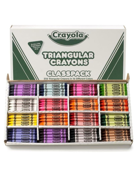 Paquete de Crayones Triangulares Crayola 256ct 16 Colores Paquete de Crayones Triangulares Crayola 256ct 16 Colores