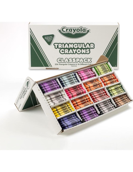 Paquete de Crayones Triangulares Crayola 256ct 16 Colores Paquete de Crayones Triangulares Crayola 256ct 16 Colores