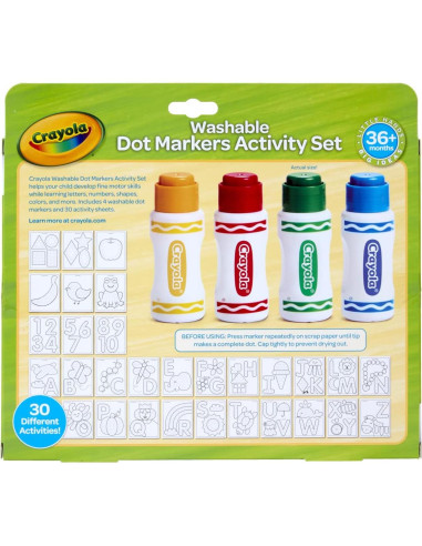 Conjunto Crayola de Actividades y Marcadores Lavables 30 Páginas