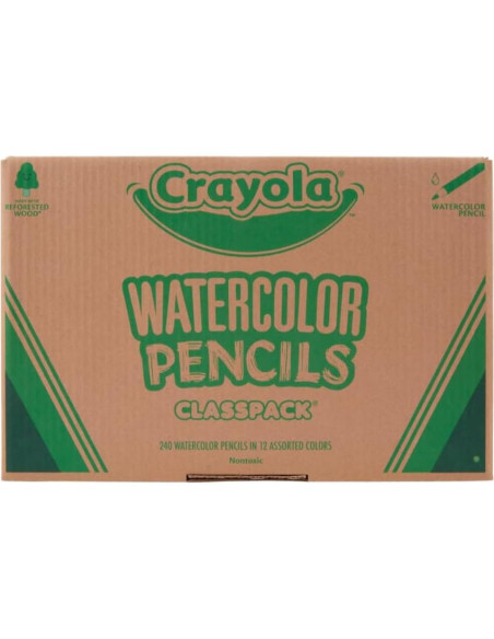 Lápices Acuarelables Crayola 240ct para Aula, 12 Colores Lápices Acuarelables Crayola 240ct para Aula, 12 Colores
