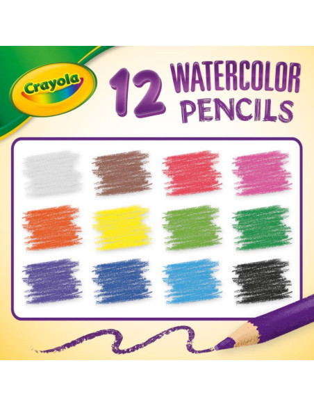 Lápices Acuarelables Crayola 240ct para Aula, 12 Colores Lápices Acuarelables Crayola 240ct para Aula, 12 Colores