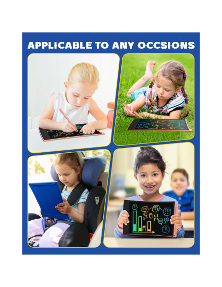 Tableta de Escritura LCD Bravokids 8.5" Colorida para Niños Tableta de Escritura LCD Bravokids 8.5" Colorida para Niños