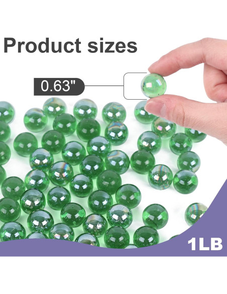 Canicas de Vidrio DomeStar 0.63 cm Verdes a Granel 0.45 kg Canicas de Vidrio DomeStar 0.63 cm Verdes a Granel 0.45 kg