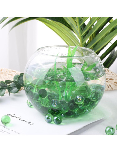 Canicas de Vidrio DomeStar 0.63 cm Verdes a Granel 0.45 kg