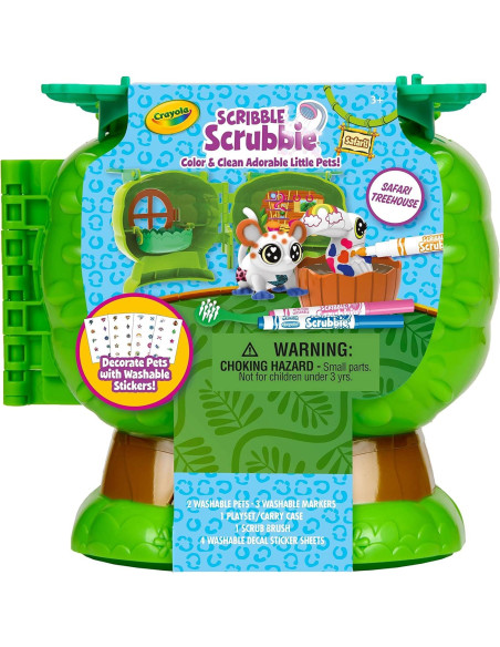 Casa del Árbol de Mascotas Crayola Safari con Estuche Casa del Árbol de Mascotas Crayola Safari con Estuche
