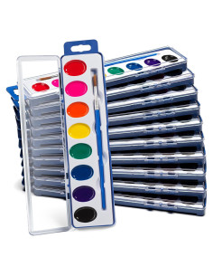 Conjunto de Pintura Acuarela Bedwina 12 Paquetes 8 Colores