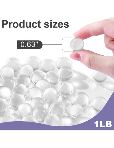 Canicas de Vidrio DomeStar 0.63 cm Relleno Jarrón 0.45 kg