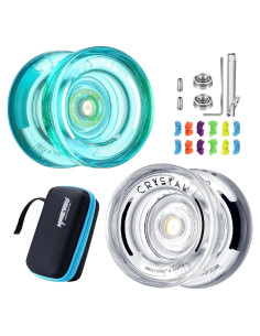 Yoyo MagicYoyo K2 Cristal Verde y Blanco + 12 Cuerdas