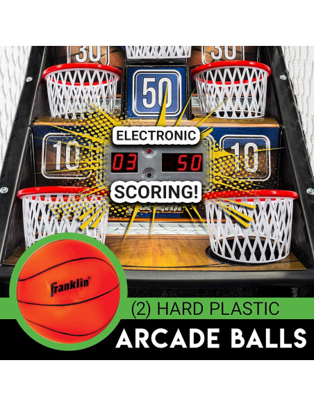 Juego de Arcade Baloncesto Franklin Sports 53x27cm Electrónico Juego de Arcade Baloncesto Franklin Sports 53x27cm Electrónico