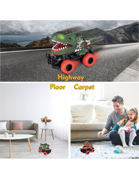 Coche RC Dinosaurio Delycazy 1/43 para Niños 3-8 Años Coche RC Dinosaurio Delycazy 1/43 para Niños 3-8 Años
