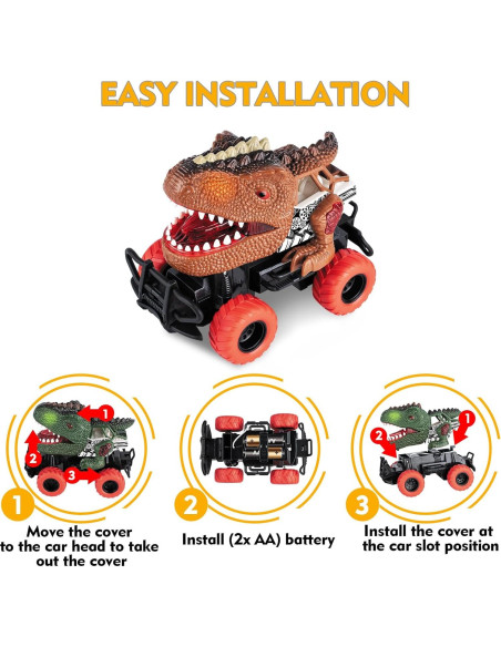Coche RC Dinosaurio Delycazy 1/43 para Niños 3-8 Años Coche RC Dinosaurio Delycazy 1/43 para Niños 3-8 Años