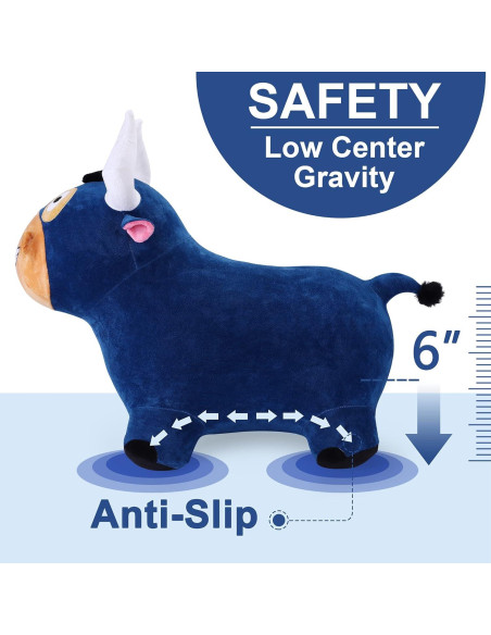 Juguete Inflable Toro Saltarín iPlay, iLearn 1.5kg 55.88cm Juguete Inflable Toro Saltarín iPlay, iLearn 1.5kg 55.88cm