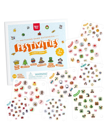 Juego de Memoria Nene Toys - Extensión Festividades 24 Tarjetas