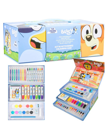 Juego de Arte Bluey para Niños - Kit de Pintura y Dibujo