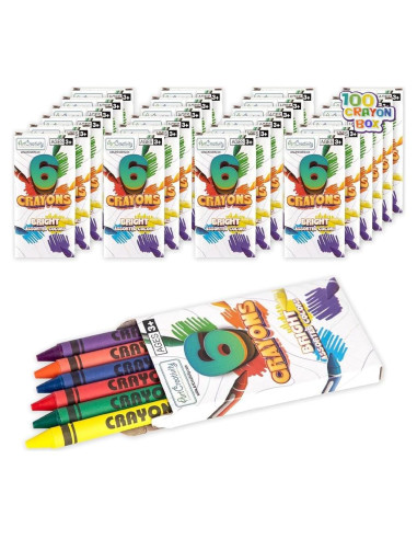Crayones a Granel ArtCreativity 100 Paquetes 600 Crayones
