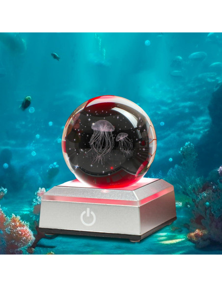 Bola de Cristal Medusa 3D YU FENG con Luz LED 5,08 cm Bola de Cristal Medusa 3D YU FENG con Luz LED 5,08 cm