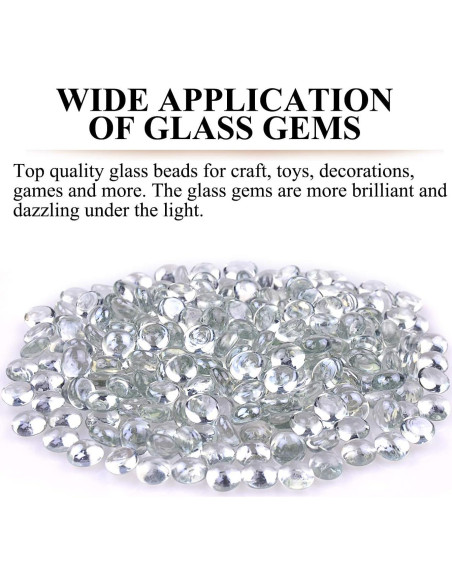 Gemas de Vidrio Planas KINGOU 15-16 mm para Decoración Gemas de Vidrio Planas KINGOU 15-16 mm para Decoración