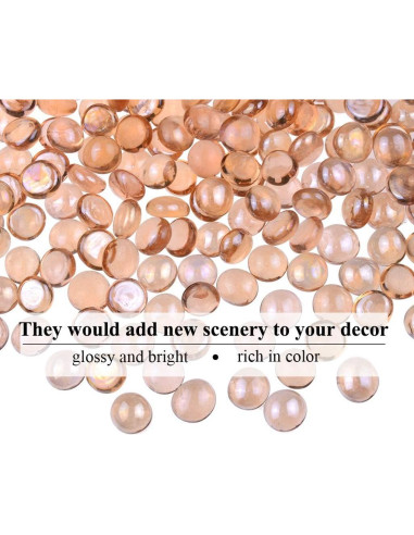 Gemas de Vidrio KINGOU Rosa 14-16 mm para Decoración