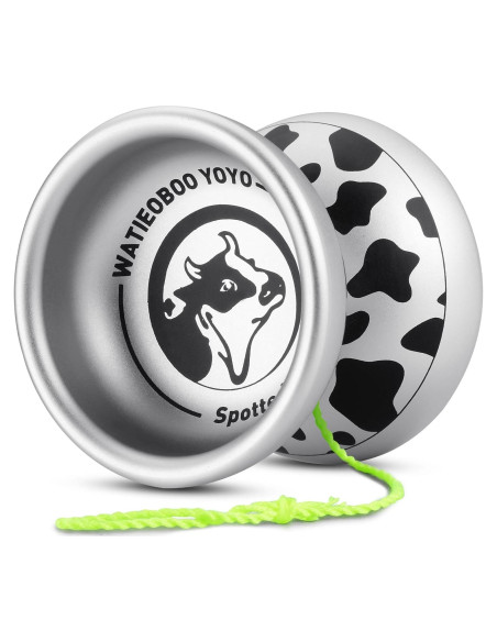 Yoyo Profesional WATIEOBOO de Metal Vaca Manchada 56mm Yoyo Profesional WATIEOBOO de Metal Vaca Manchada 56mm