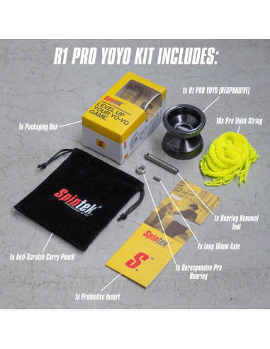 Yo-Yo Profesional R1 Pro SPINTEK - Doble y No Responsivo