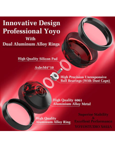 Yoyo Profesional YOYOSTUDIO X032A con Anillos de Aluminio 2