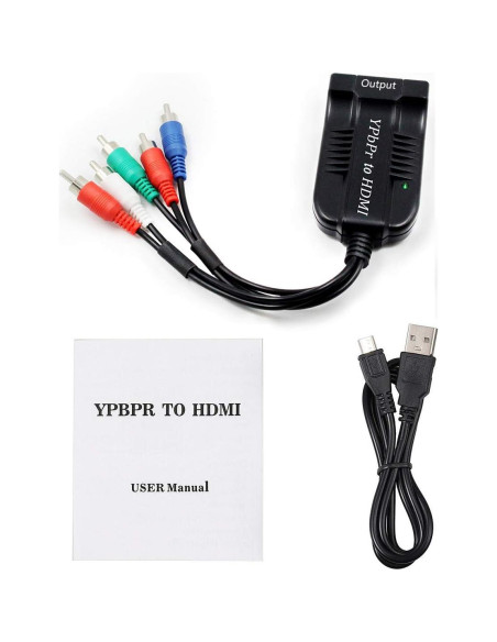 Convertidor YPbPr a HDMI HDSUNWSTD 1080P 18g Convertidor YPbPr a HDMI HDSUNWSTD 1080P 18g